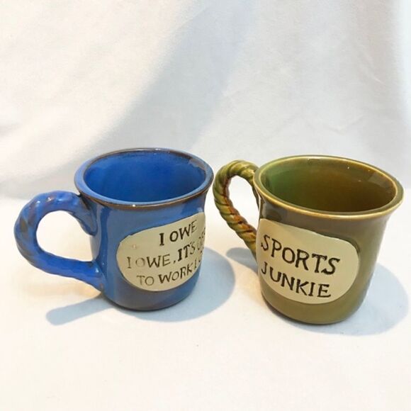 2 Humour Ceramic Mugs - Picture 3 of 8